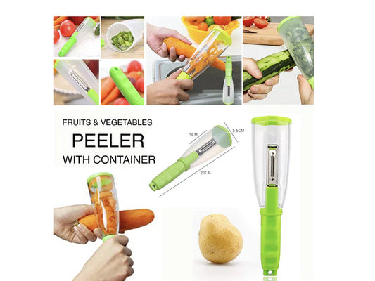 Vegetable and Fruit Peeler with Storage Box