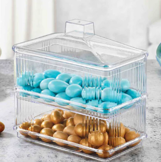 Acrylic Rectangular 2 tiers Server